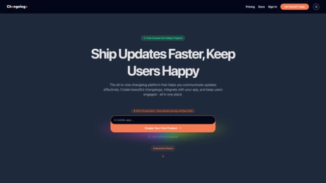 Chxngelog project screenshot